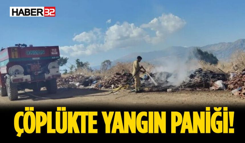 Eğirdir’de Çöplük Yangını Paniğe Neden Oldu