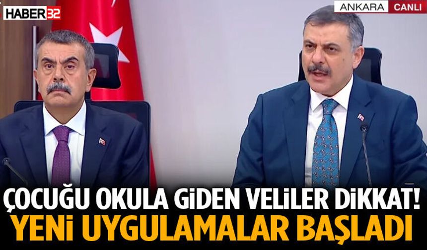 Çocuğu Okula Giden Veliler Dikkat! Yeni Uygulamalar Başladı