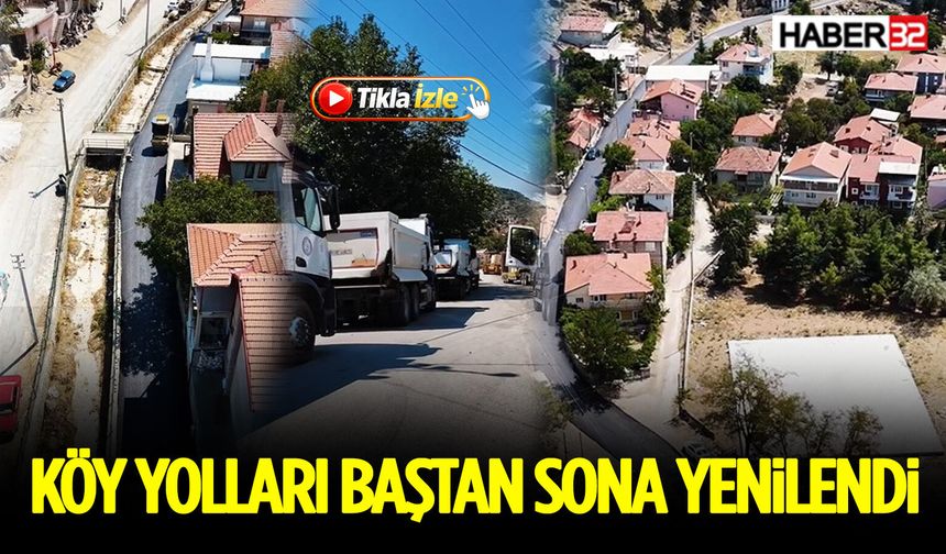 Köy Yolları Baştan Sona Yenilendi