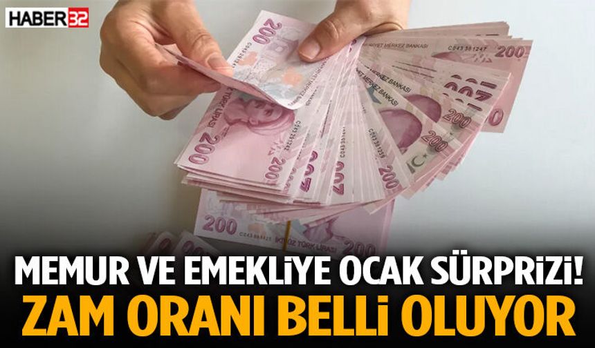Memur Ve Emekliye Ocak Sürprizi! Zam Oranı Belli Oluyor