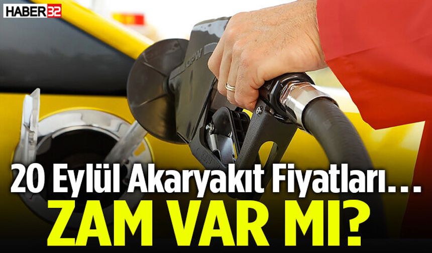 20 Eylül Akaryakıt Fiyatları…