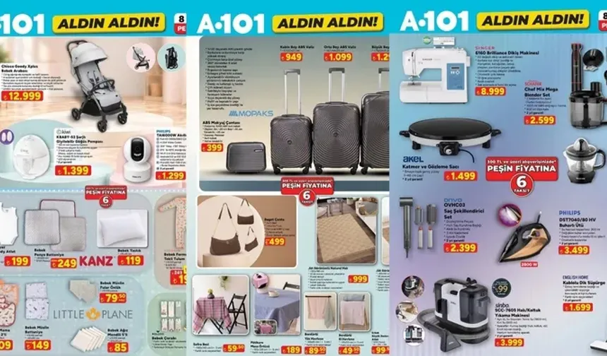 A101’de Yeni Hafta Fırsatları! Bebek Arabası ve Elektronik Ürünler Dikkat Çekti