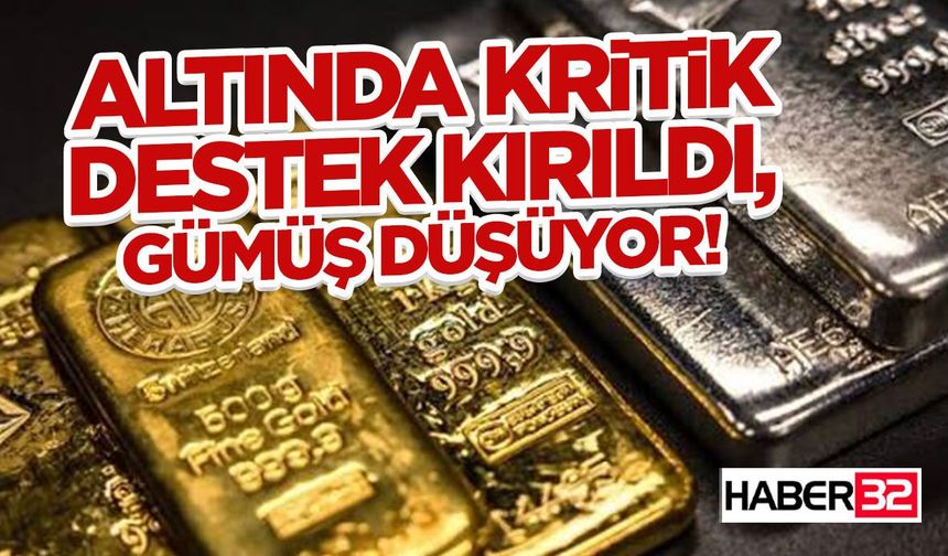 Altında kritik destek kırıldı, gümüş düşüyor!