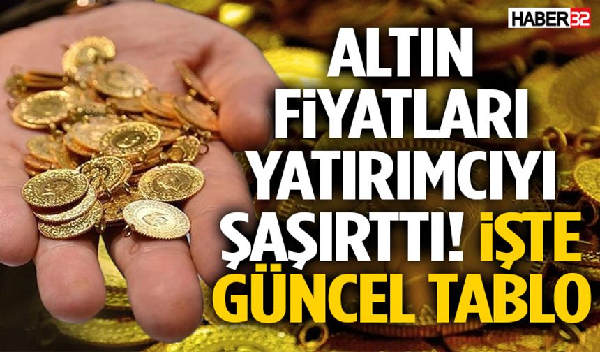 Altın Fiyatları Yatırımcıyı Şaşırttı! İşte Güncel Tablo