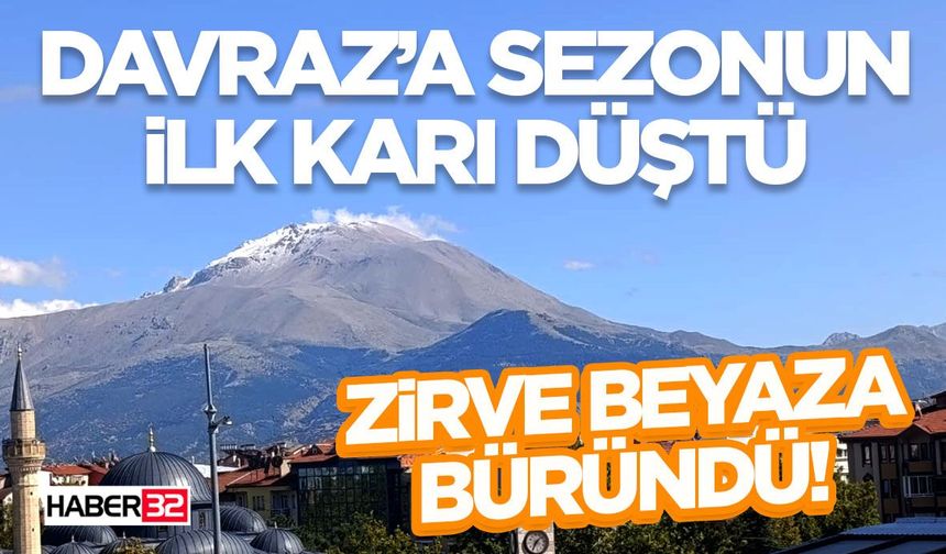 Davraz’a Sezonun İlk Karı Düştü