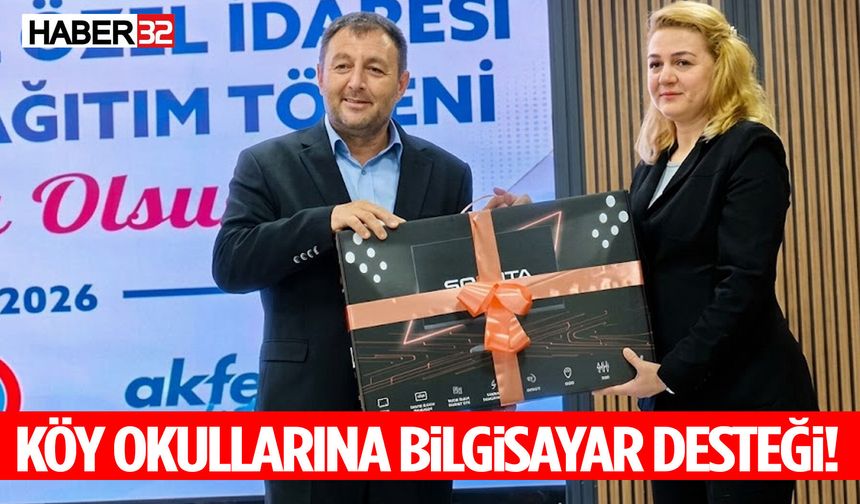 Isparta’da Köy Okullarına Bilgisayar Desteği