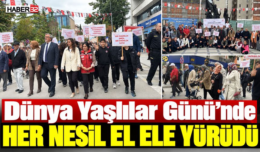 1 Ekim Dünya Yaşlılar Günü'nde El Ele Yürüdüler