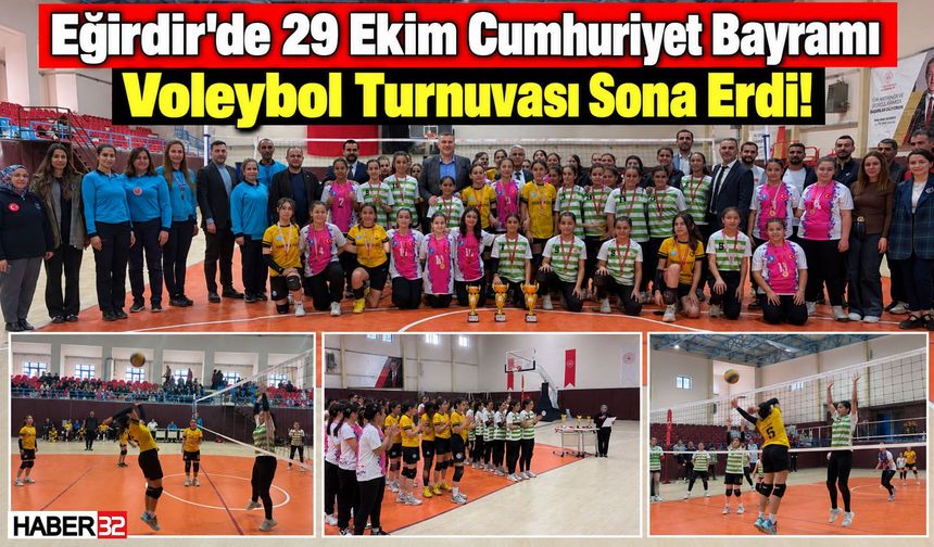 Eğirdir’de Cumhuriyet Bayramı Voleybol Turnuvası Tamamlandı