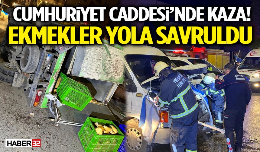 Cumhuriyet Caddesi’nde Kaza!