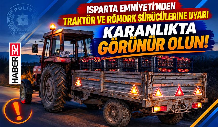 Traktör ve Römork Sürücülerine Uyarı: Karanlıkta Görünür Olun!