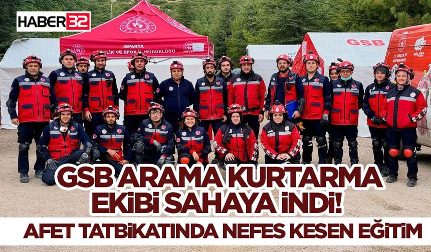 GSB Arama Kurtarma Ekibi Sahaya İndi!