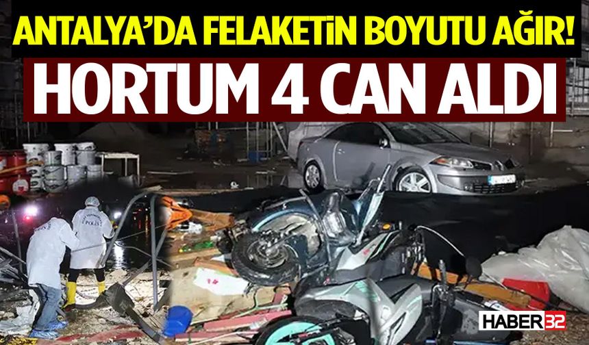 Antalya’da Hortum Faciası: 4 İşçi Hayatını Kaybetti