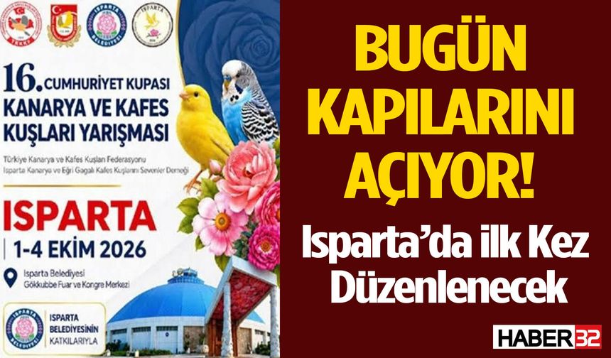 Isparta’da Kanarya ve Kafes Kuşları Yarışması