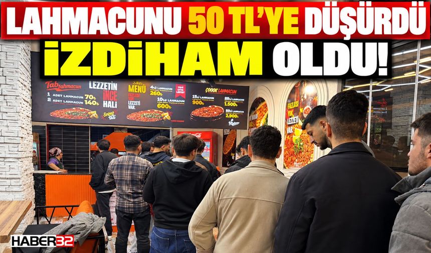 Isparta'da 50 TL'ye Lahmacun İzdihama Yol Açtı!
