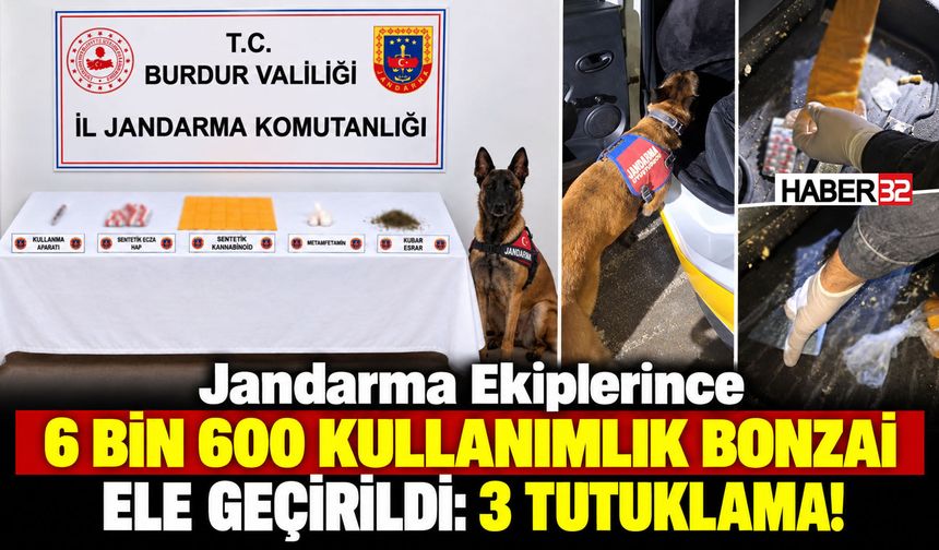 Jandarma'dan Zehir Operasyonu: 3 Tutuklama!