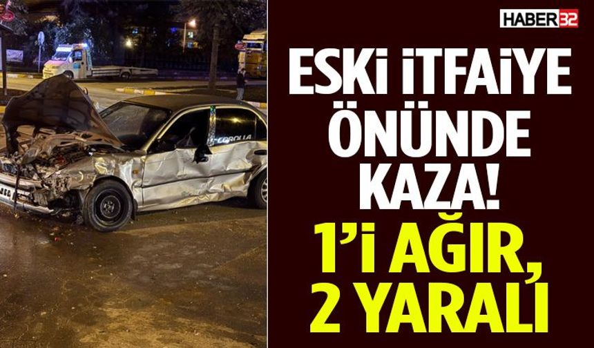 Isparta’da Eski İtfaiye Önünde Kaza! 1’i Ağır, 2 Yaralı