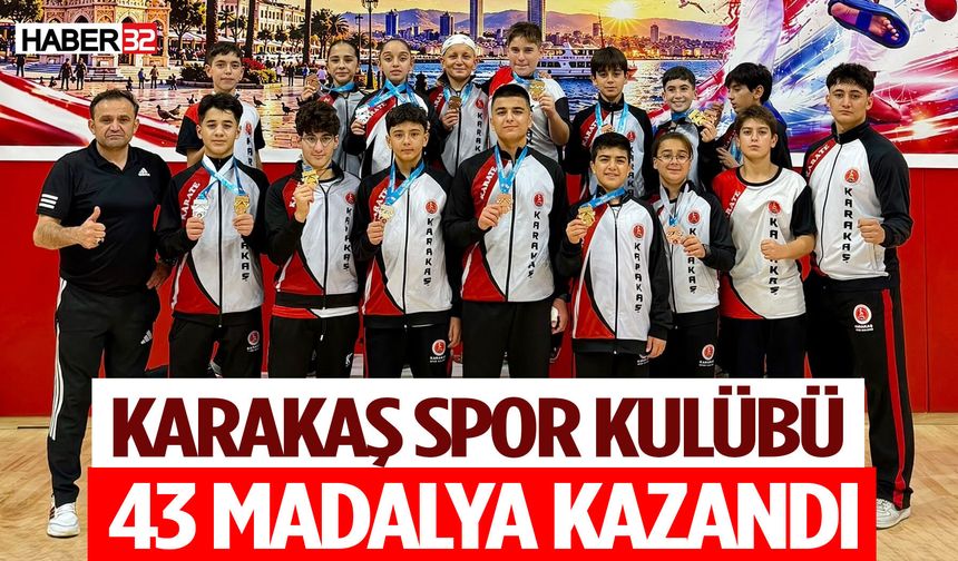 Karakaş Spor Kulübü 43 Madalya Kazandı