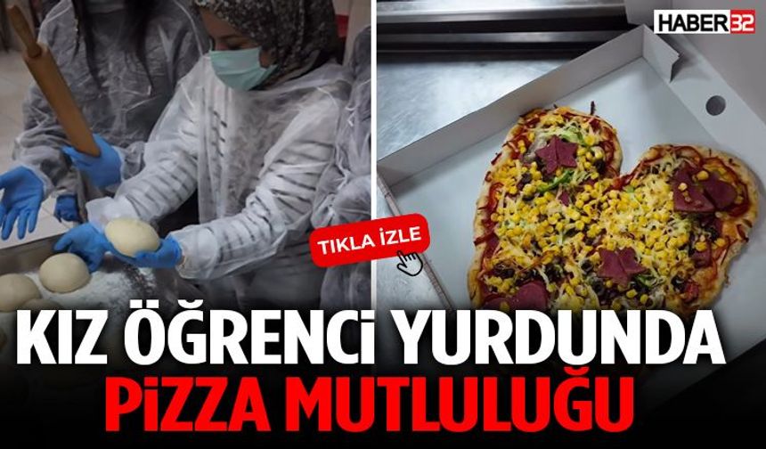 Kız Öğrenci Yurdunda Bu Kez Ders Değil, Pizza Vardı!