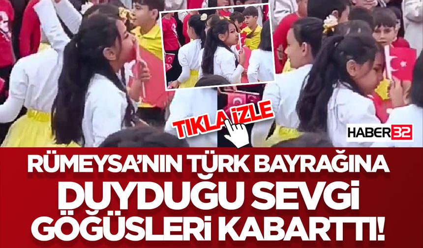 Rümeysa’nın Türk Bayrağına Duyduğu Sevgi Göğüsleri Kabarttı!