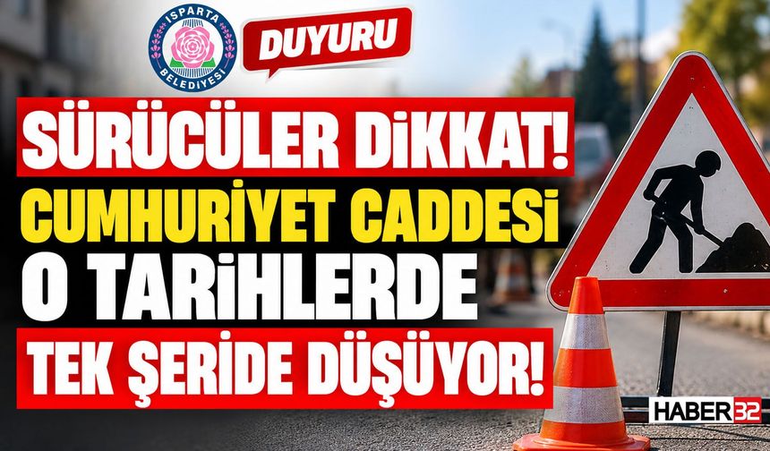 Dikkat! O Caddede Yarın Trafik Tek Şeritten Akacak!