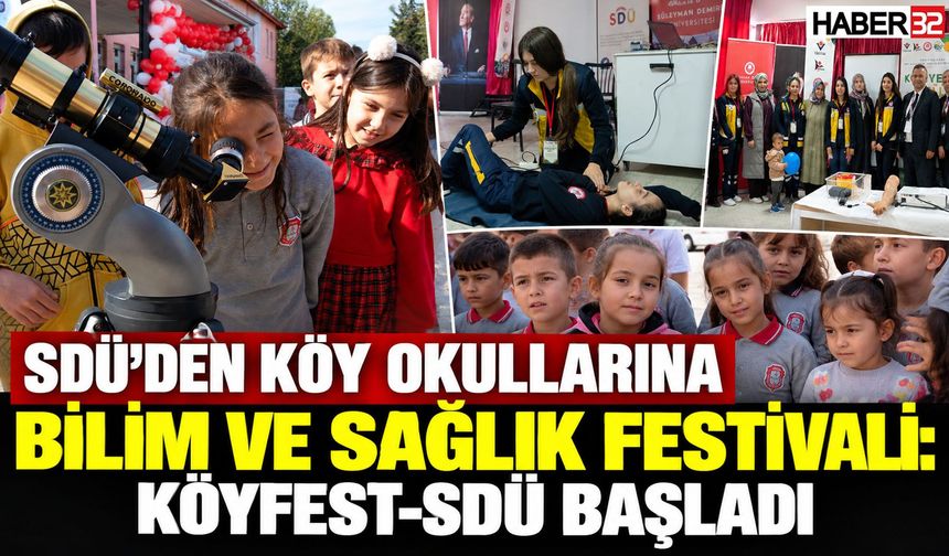 SDÜ’den Köy Okullarına Bilim ve Sağlık Festivali!