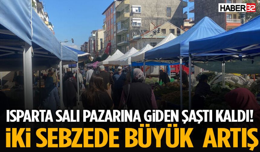 Isparta’da Pazara Giden Şaştı Kaldı!