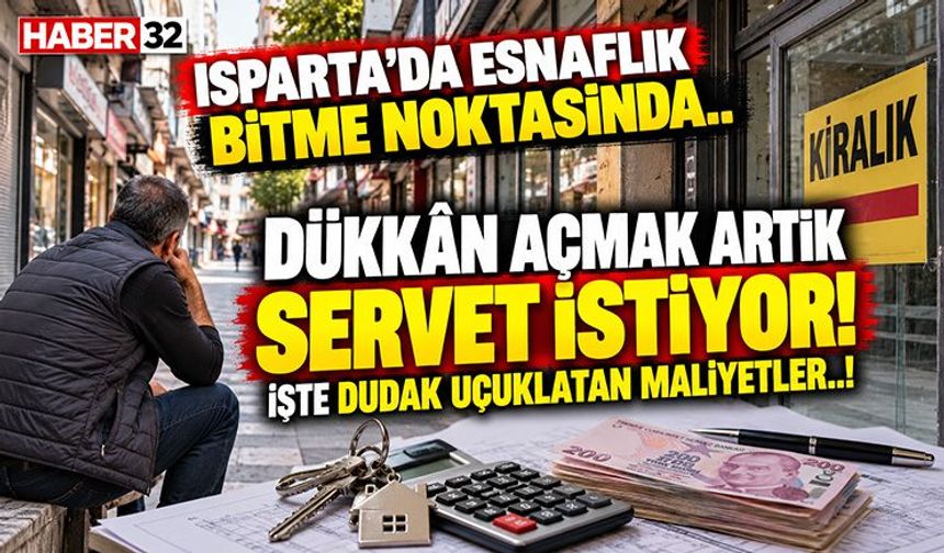 Isparta’da Bir Dükkân Açmanın Bedeli Dudak Uçuklatıyor!