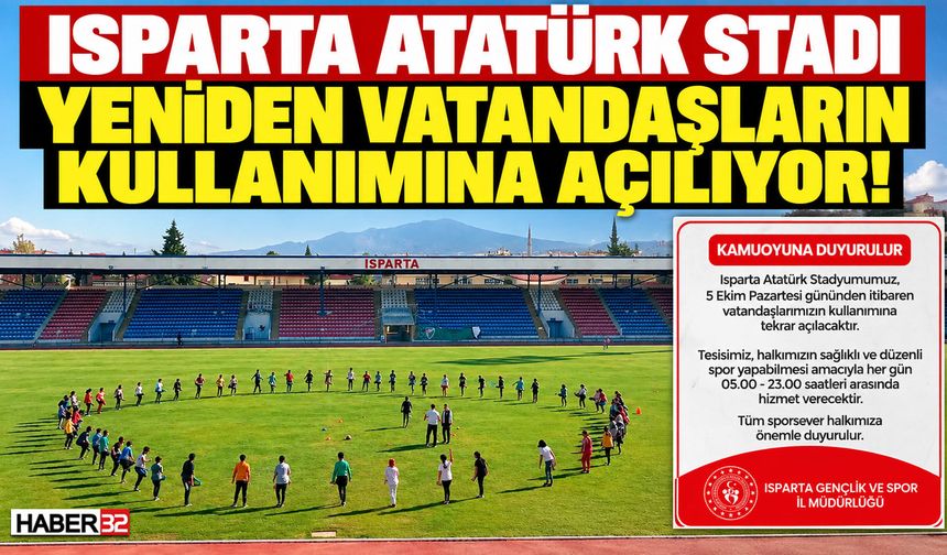 Dikkat! Atatürk Stadyumu Yeniden Kullanıma Açılıyor!