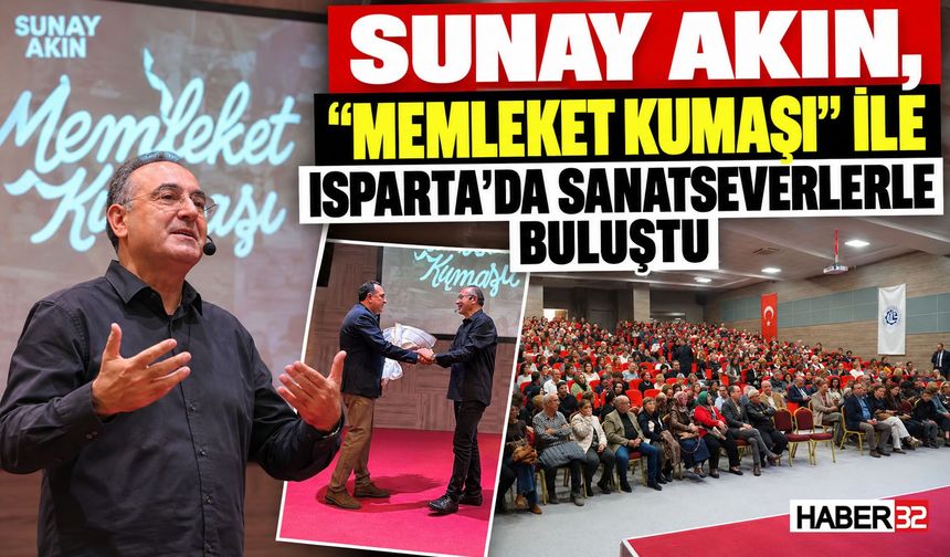Sunay Akın, Isparta’da Sanatseverlerle Buluştu