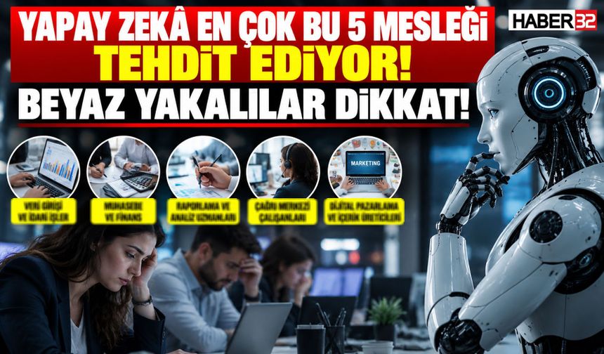 Yapay Zekâ En Çok Bu 5 Mesleği Tehdit Ediyor!
