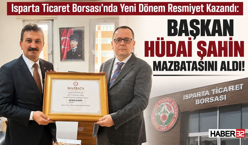 ITB Başkanı Hüdai Şahin Mazbatasını Aldı!