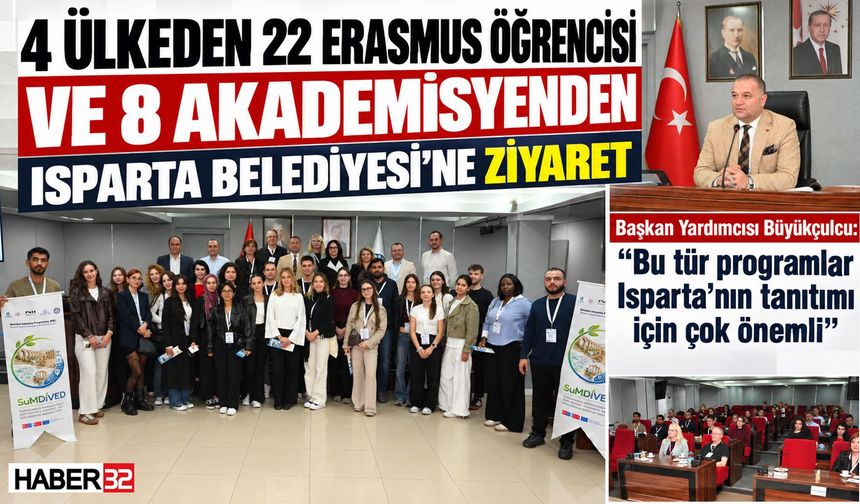 Erasmus Öğrenci ve Akademisyenlerinden Belediye Ziyareti