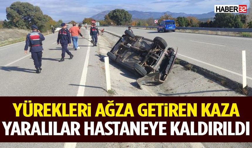 İki Araç Birbirine Girdi! Yaralılar Hastaneye Kaldırıldı