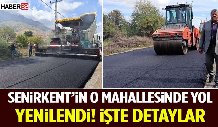 Senirkent’in O Mahallesinde Yol Yenilendi! İşte Detaylar
