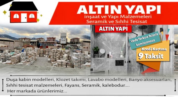 ALTIN YAPI inşaat ve yapı sektöründeki 40.yılını kutluyor. (TANITICI REKLAMDIR)