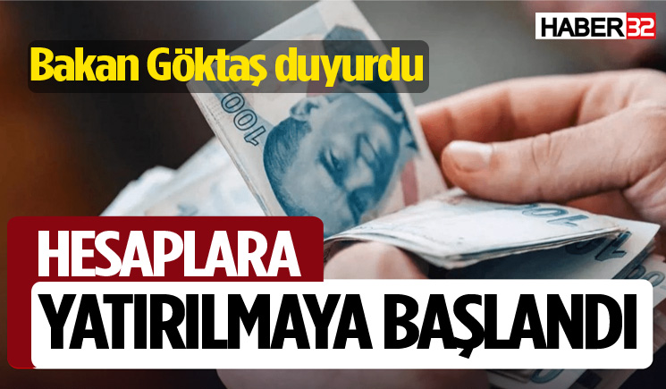 Evde Bakım Yardımları hesaplara yatmaya başladı