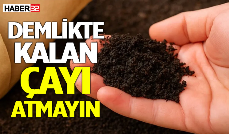 Demlikte kalan çayı atmayın! İşte yapabilecekleriniz...