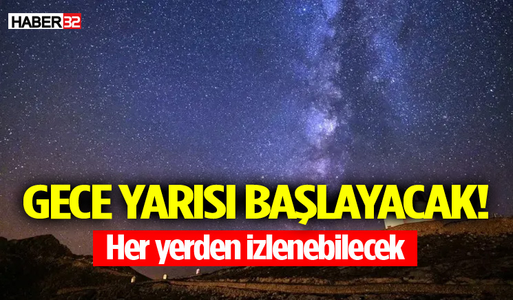 Gökyüzünde meteor şöleni yaşanacak