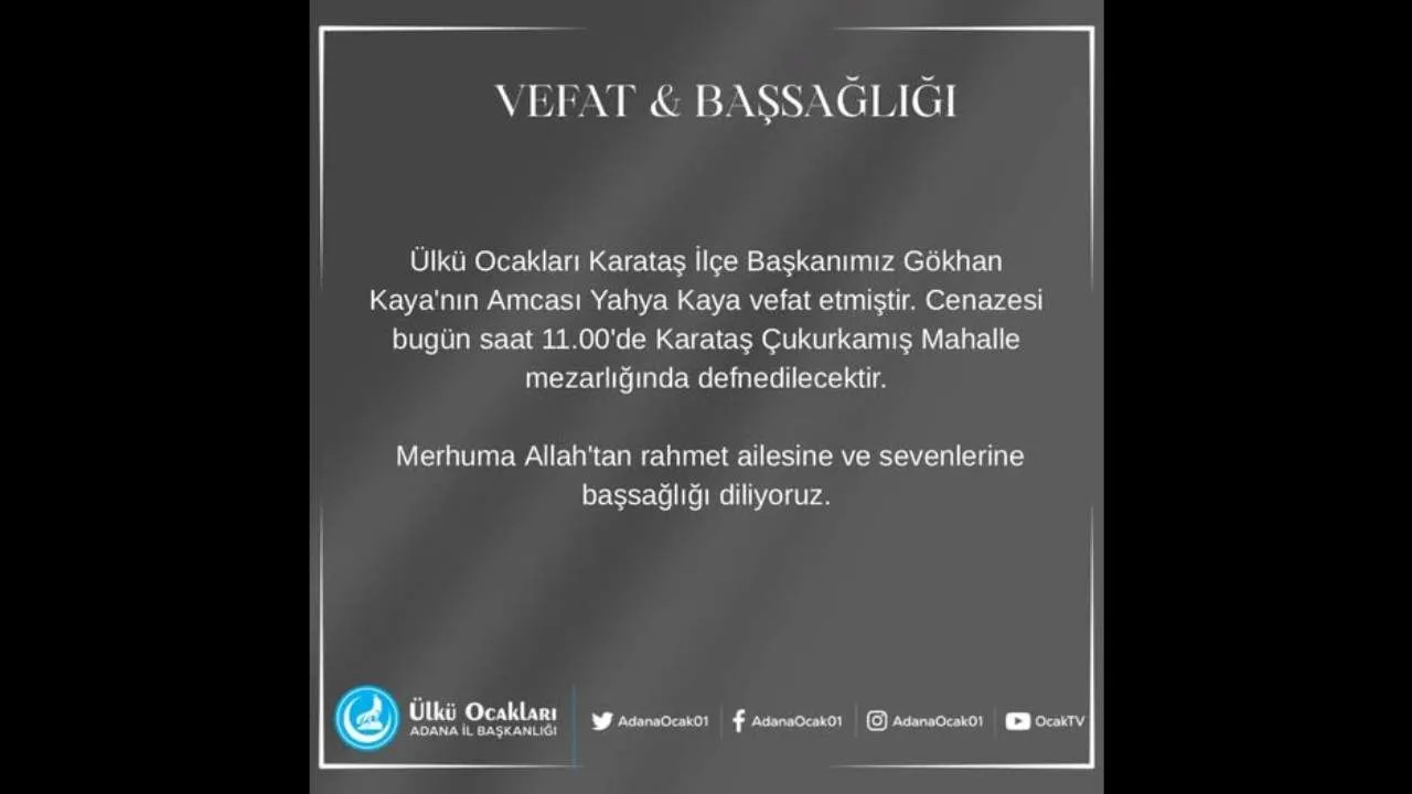 Yahya Kaya Kimdir Neden Oldu