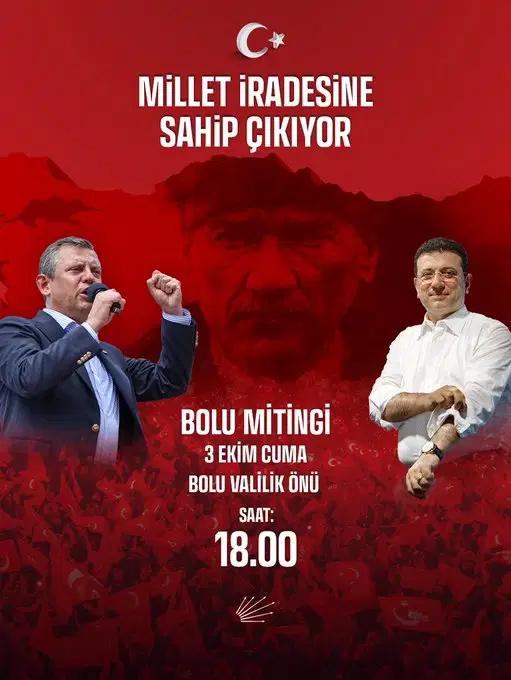 Chp Bolu Mitingi Ne Zaman Saat Kacta Chp Bolu Mitingi Nerede Olacak