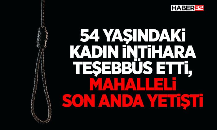 İnt*hara Teşebbüs Etti, Mahalleli Son Anda Yetişti