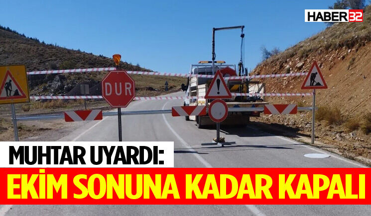 Sürücüler dikkat! O yol trafiğe kapandı