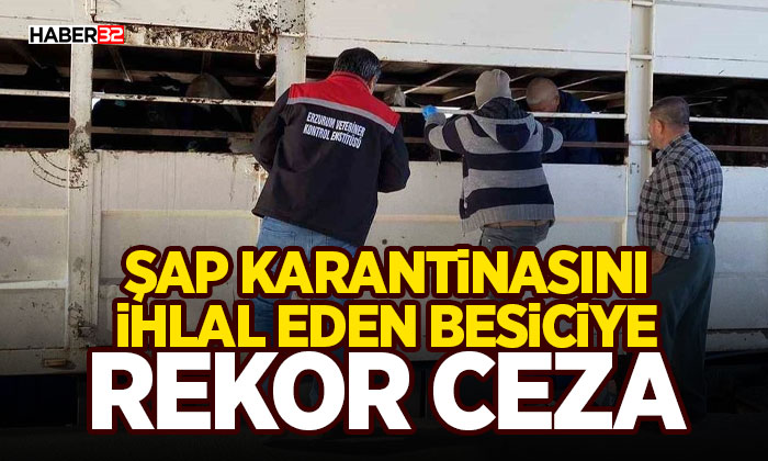 Burdur’da şap karantinasındaki küpesiz hayvan taşıyan besiciye 170 bin lira ceza
