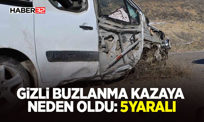 Isparta'da gizli buzlanma kazaya neden oldu: 5yaralı