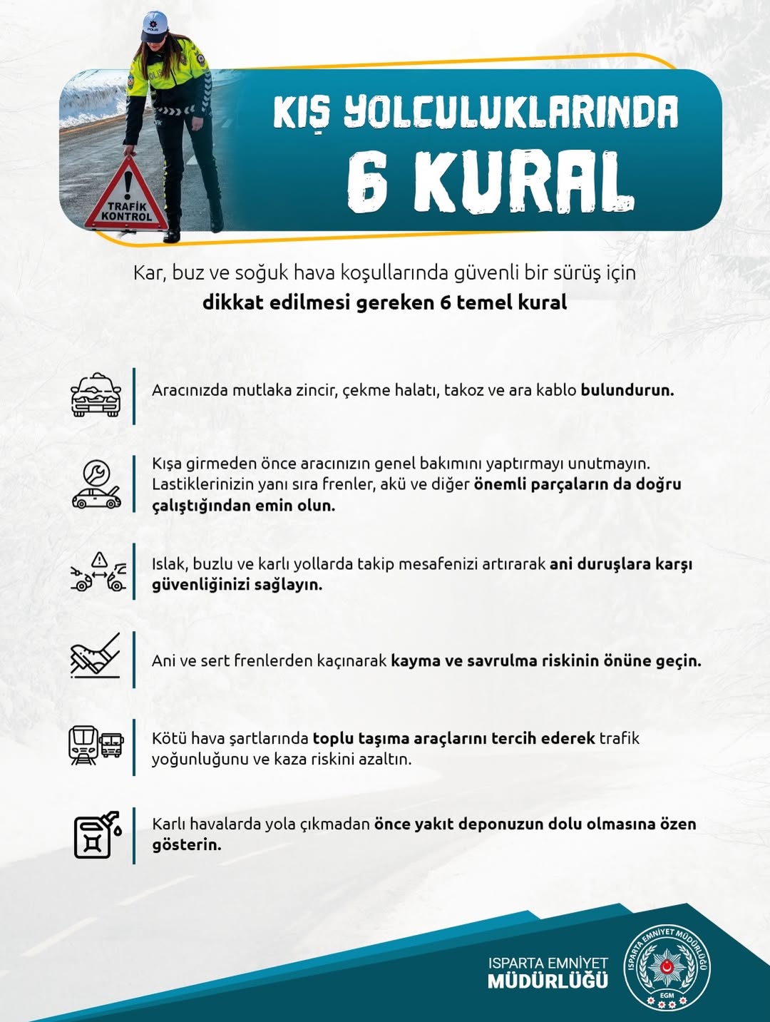 ❄️ Kış Yolculuklarında 6 Altın Kural ❄️Kar, Buz Ve Soğuk Hava Koşulları Sürüş Güvenliğini Doğrud