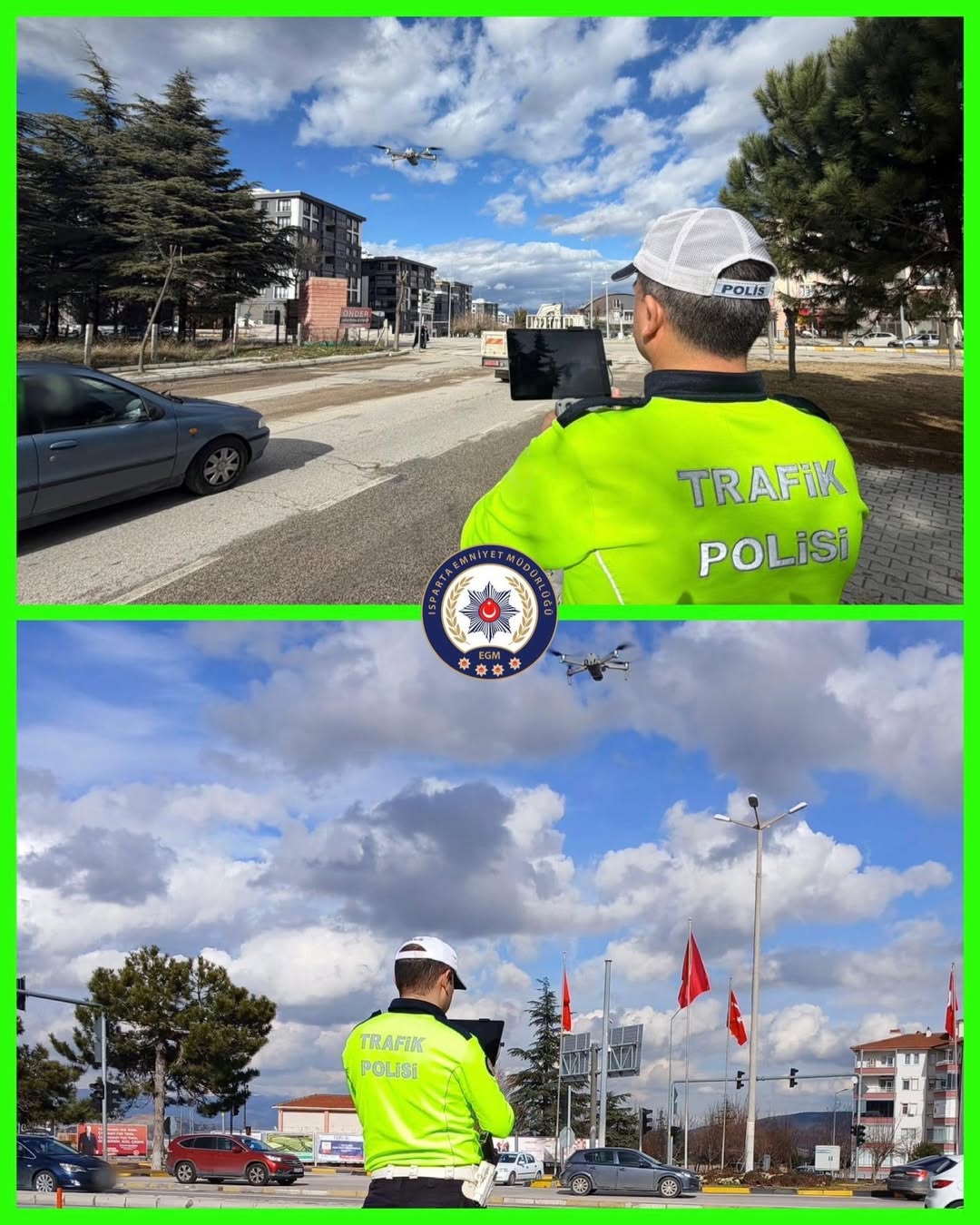 🚨 Drone Ile Trafik Denetimi 🚁🗓️ 11.02.2026 Günü, Trafik Denetleme Şube Müdürlüğü Ekiplerimizc