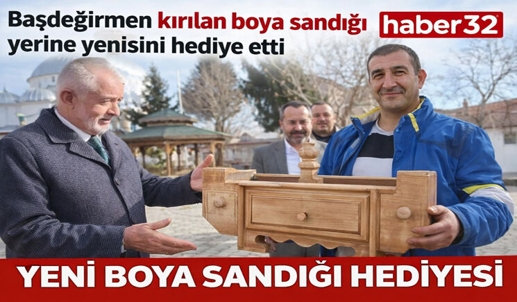 Başkan Başdeğirmen, kırılan boya sandığı yerine yenisi isteyen boyacıyı kırmadı