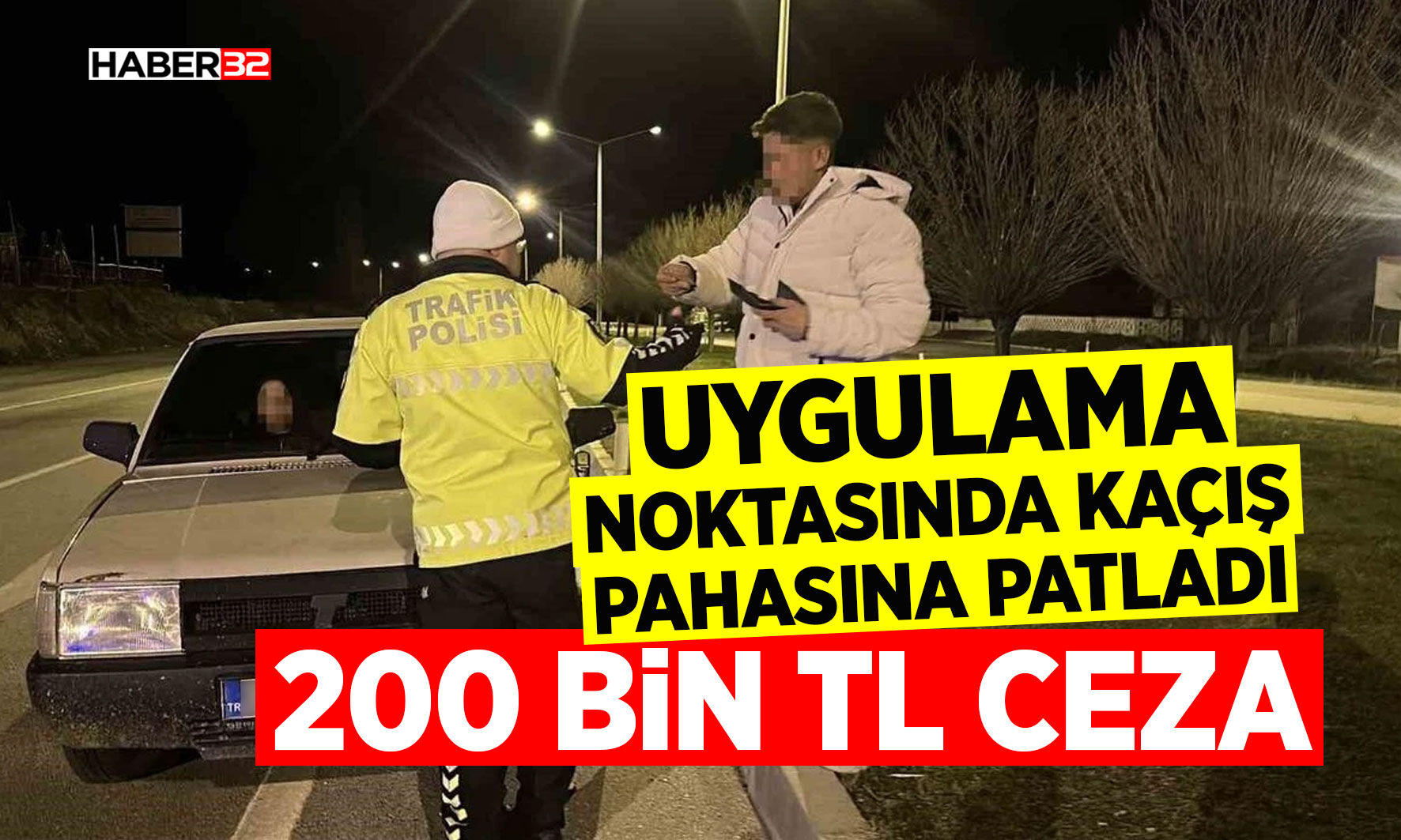 Uygulama noktasında 'dur' ihtarına uymadı, yakalanınca 'araçlar vardı yanaşamadım' dedi