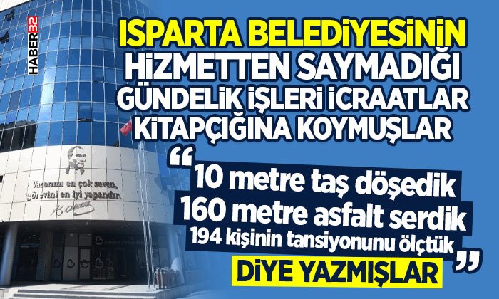 Gündelik İşleri İcraatlar Kitapçığına Koymuşlar