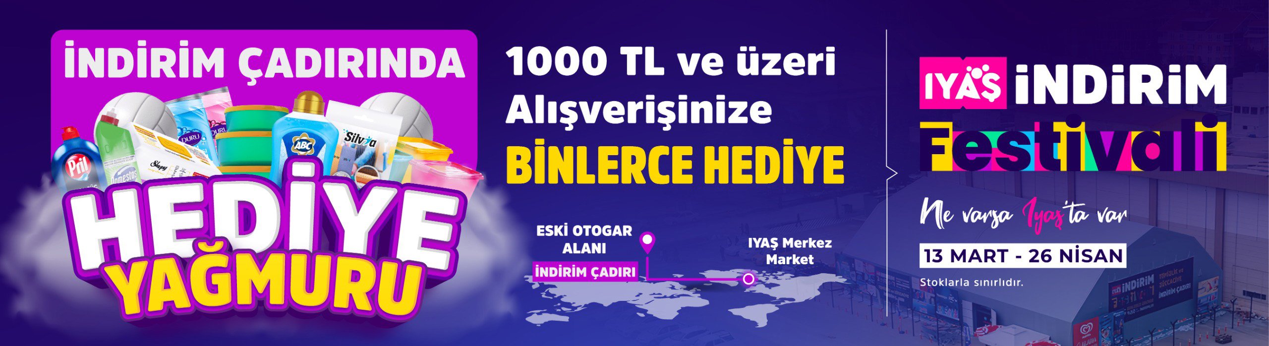 IYAŞ İndirim Çadırında Hediye Yağmuru!